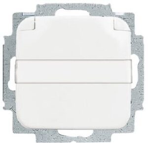 Busch-Jaeger Steckdosen-Einsatz Reflex SI alpin-ws 16A Klappdeckel 20EUKNB-214 – Bild 1