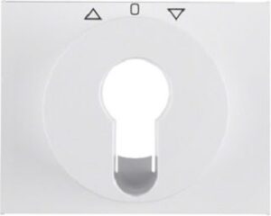 Berker Zentralstück polarweiß für Jal.-Schlüsselschalter 15047109 – Bild 1