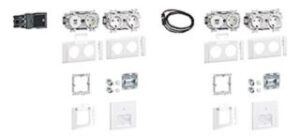 Hager SET 2AP 3Std+USB A/C 2xC6A Front 80 OT vw GAPSET2 – Bild 1