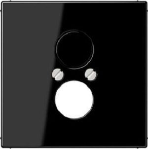 Jung Abdeckung für 2 Klein-Steckdose (LS990)(Lautsprecherbuchs.)schwarz LS962SW – Bild 1