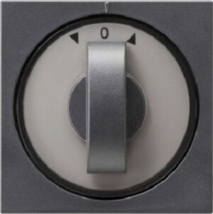 Gira Abdeckung mit Knebel System 55 anthrazit Zeitschalter 066628 – Bild 1