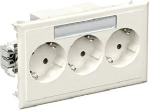 Schneider Electric Steckdose 3-fach RAL 1013 5940112 – Bild 1