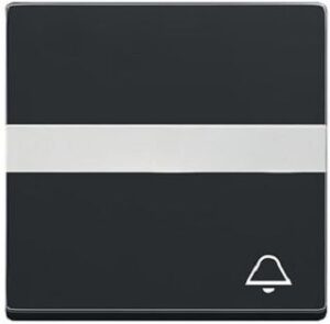 Busch-Jaeger Wippe Symbol Klingel mit Beschriftung future linear schwarz 1764NLI/KI-885 – Bild 1