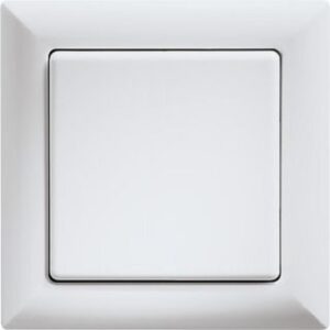Eltako Funkschalter 55x55mm batterie- und leitungslos, reinweiß glänzend FS55-WG – Bild 1