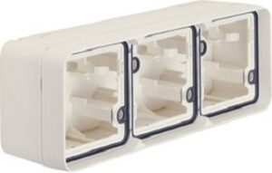 Berker Gehäuse mit Rahmen Leitungseinführung polarweiß 6019303502 – Bild 1