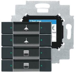 Busch-Jaeger Bedienelement 4-fach mit integriertem Busankoppler 6127/01-81 – Bild 1
