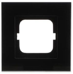 Busch-Jaeger Rahmen 1-fach carat Glas schwarz 1721-825 – Bild 1