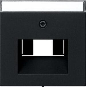 Gira Abdeckung BSF UAE/IAE + Netzwerk System 55 Schwarz matt 0284005 – Bild 1