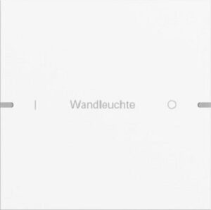 Gira Wippenset 1fach individuell für Tastsensor4 TS4 Reinweiß matt lackiert 5031927 – Bild 1