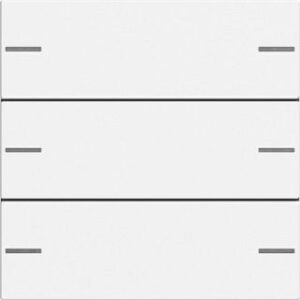 Gira Wippenset 3-fach Tastensor 4 System 55 Reinweiß seidenmatt 575327 – Bild 1
