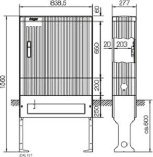 Hager VTS,BR157,leer,1560x838.5x277mm ZAL157 – Bild 1