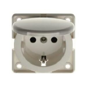 Berker Schuko Steckd Klappdeckel Mobil R Twin polarweiß 9419709 – Bild 1