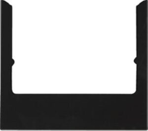 Berker Rahmen eckig schwarz Glas 13196616 – Bild 1