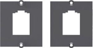 Bachmann Zentr.platte 1-f. BTR E-DAT UAE CAT.6 für Steckdoseneinheit schwarz 917.006 – Bild 1