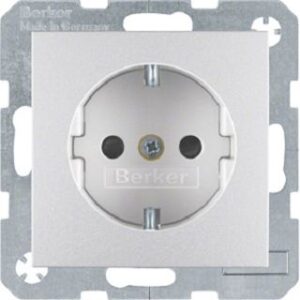 Berker Schuko-Steckdose Aluminium matt 47231404 – Bild 1