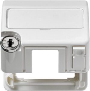 Jung Klappdeckel hohe Ausf. CD500 mit Schriftfeld alpinweiss CD554SLKLWW – Bild 1