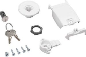 Hager Plombierdeckel m.Schliessung univers Zylinder FZ824N – Bild 1