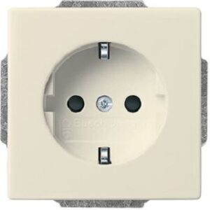 Busch-Jaeger SCHUKO Steckdosen-Einsatz solo ohne Spreize elfenbeinweiß 20EUCRB-82 – Bild 1