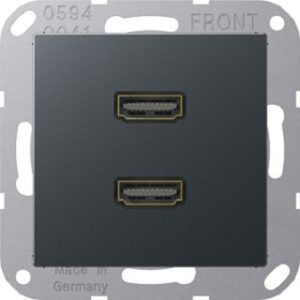 Jung Multimediaanschluss-system anthrazit MAA1133ANM – Bild 1