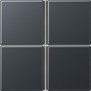 Jung Tastensatz komplett 4-fach anthrazit matt A404TSAANM – Bild 1