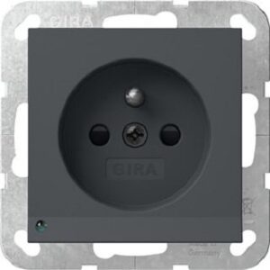 Gira Steckdose Erdstift LED-Leuchte + SH System 55 Anthrazit 448928 – Bild 1