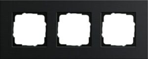 Gira Abdeckrahmen 3-fach Esprit Aluminium schwarz 0213126 – Bild 1