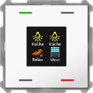 MDT Taster Smart 4-fach Busankoppler Farbdisplay studiows glänz. BE-TAS6304.01 – Bild 1