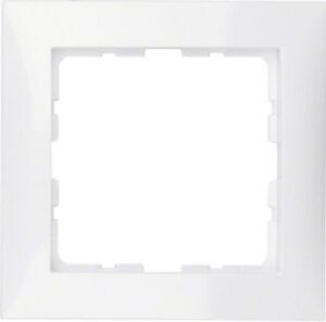 Berker Rahmen 1-fach polarweiß glänzend senkrecht/waagerecht 10118989 – Bild 1