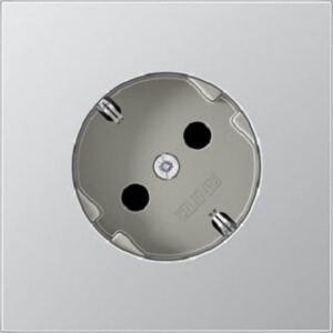 Jung Schuko-Steckdose 16A Aluminium  45° 250V AL2520-45 – Bild 1