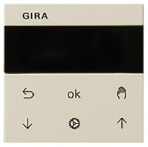 Gira S3000 Jalousie- + Schaltuhr Display System 55 Cremeweiss glänzend 536601 – Bild 1