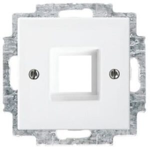 Busch-Jaeger Zentralscheibe ModJack 1-fach Busch-balance SI alpinweiss 2561-914 – Bild 1