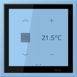 Jung KNX Raumcontroller LS TOUCH, NaV bleu céruléen 59 LCZ459BFD1S256 – Bild 1