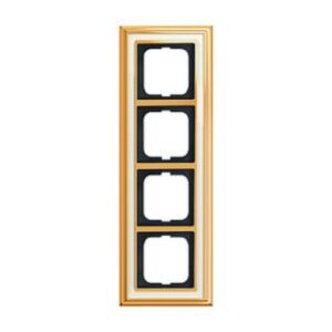 Busch-Jaeger Rahmen 4-fach dynasty Ms poliert elfenbeinweiss 1724-838-500 – Bild 1