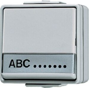 Jung Wippschalter WG600 IP44 mit Schriftf.Aus-Wechsel 606NAW – Bild 1
