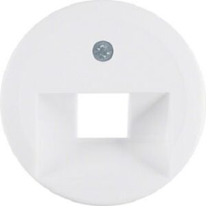 Berker Zentralstück polarweiß für UAE-Anschlussdose 1407 – Bild 1