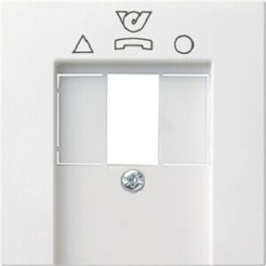 Gira Abdeckung TDO-Anschlussdose System 55 reinweiss seidenmatt 026027 – Bild 1