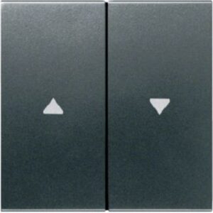 Hager Wippe Jalousieschalter Pfeilsymbol anthrazit WYA127 – Bild 1