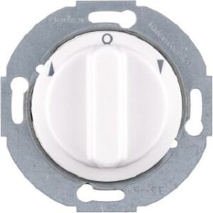 Berker Jal-Drehschalter 1p Z-Stk. 1930/Glas, polarweiß 381103 – Bild 1