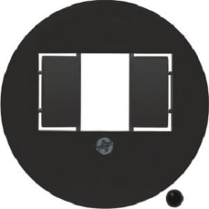 Berker Zentralstück schwarz für TAE-Steckdose 104001 – Bild 1