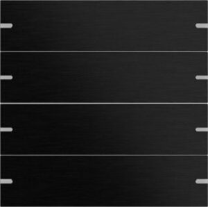 Gira Wippenset 4-fach Tastensor 4 TS4 Aluminium Schwarz 5024126 – Bild 1