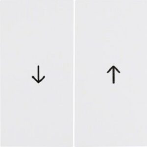 Berker Wippe polarweiß glänzend Symbol Pfeil 16258989 – Bild 1