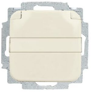 Busch-Jaeger Steckdosen-Einsatz Duro2000 SI weiss 16A mit Klappdeckel 20EUKNB-212 – Bild 1