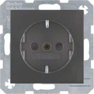 Berker Schuko-Steckdose anthrazit matt 47231606 – Bild 1