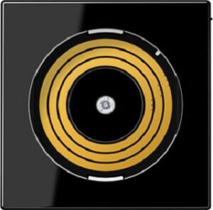 Jung Abdeckung für Spannungsversorgung Plug& Light, Serie A, schwarz PLADMSSW – Bild 1