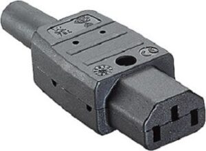 Bachmann Kaltgerätedose schwarz 65°C 915.170 – Bild 1