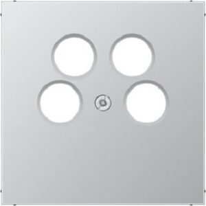 Jung SAT-TV-Abdeckung 4-Loch Aluminium für Ankaro AL2990-4SAT2 – Bild 1