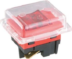 Bachmann Wippenschalter Serie 8014 Ausschalter beleuchtet 2-polig r/r 924.136 – Bild 1