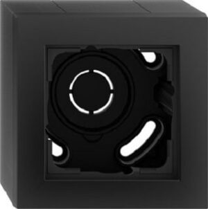 Gira AP-Gehäuse 1-fach + Rahmen Gira E2 Schwarz mit Abdeckrahmen 106109 – Bild 1