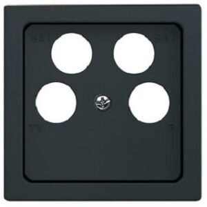 Busch-Jaeger CARAT Zentralscheibe, anthrazit, Abdeckungen für Datenkommunikation 1743/10-04-81 – Bild 1