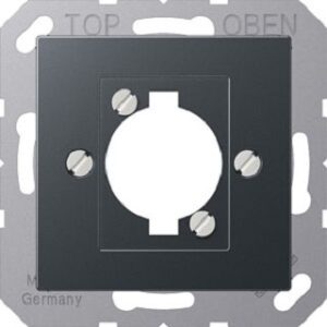 Jung Abdeckung für XLR-Steckdose anthrazit matt A568BFANM – Bild 1